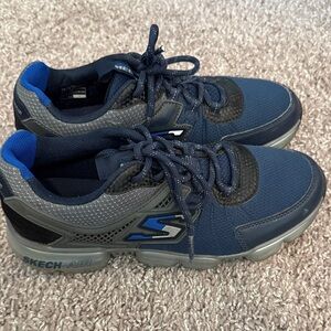 Skechers kid’s Navy and Charcoal Athletic Shoes